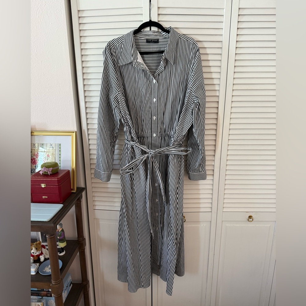 Lane Bryant Striped Shirt Dress